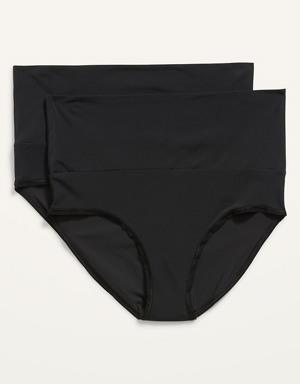 Maternity 2-Pack Rollover-Waist Soft-Knit Hipster Underwear