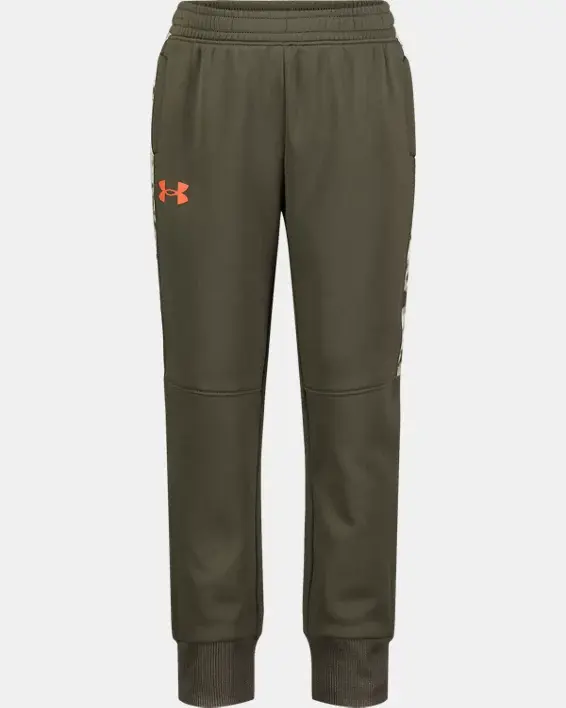 Under Armour Little Boys' UA Marble Side Stripe Joggers. 1