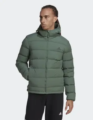 Helionic Stretch Hooded Down Jacket