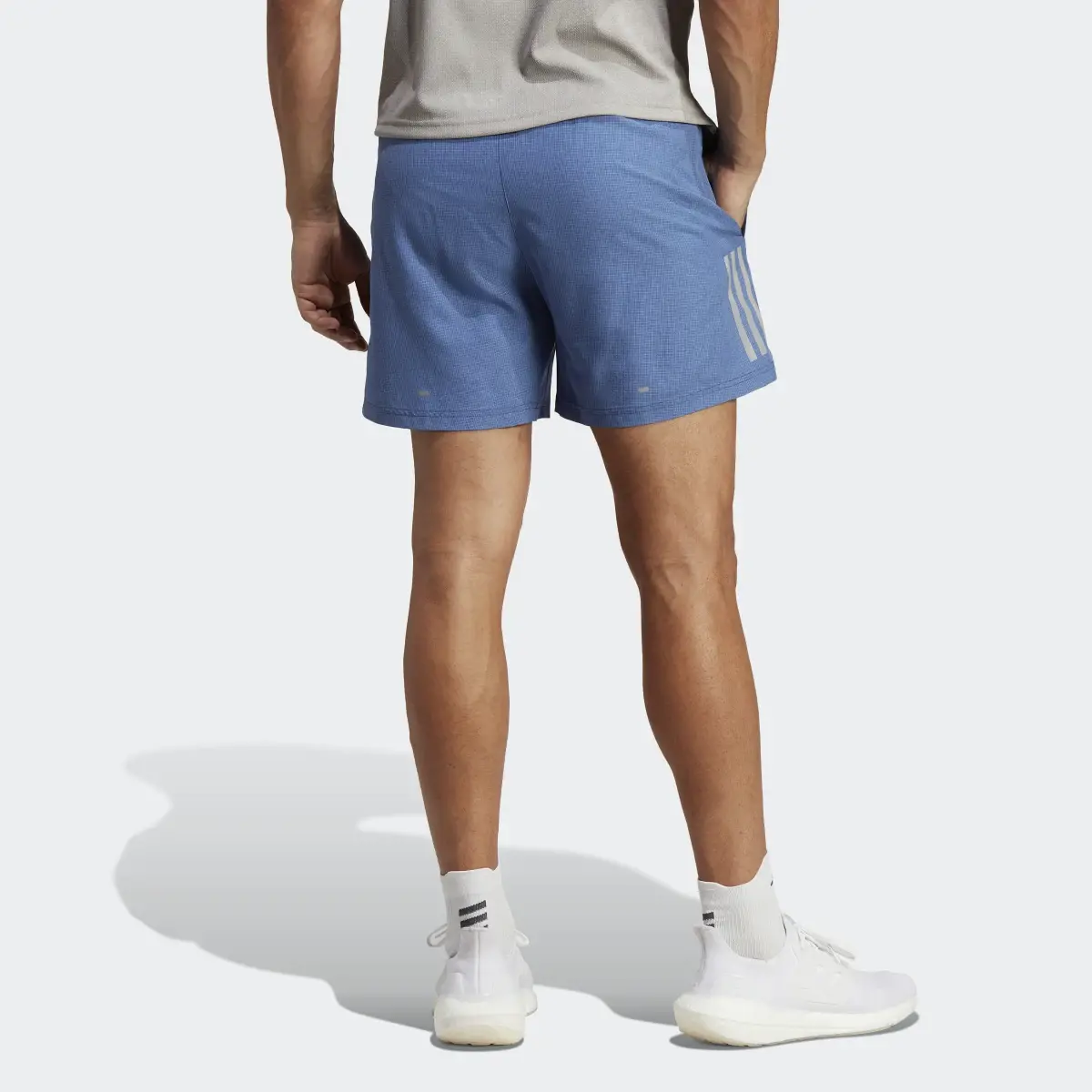 Adidas Own the Run Heather Shorts. 2