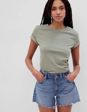 Gap 100% Organic Cotton Vintage Crewneck T-Shirt green