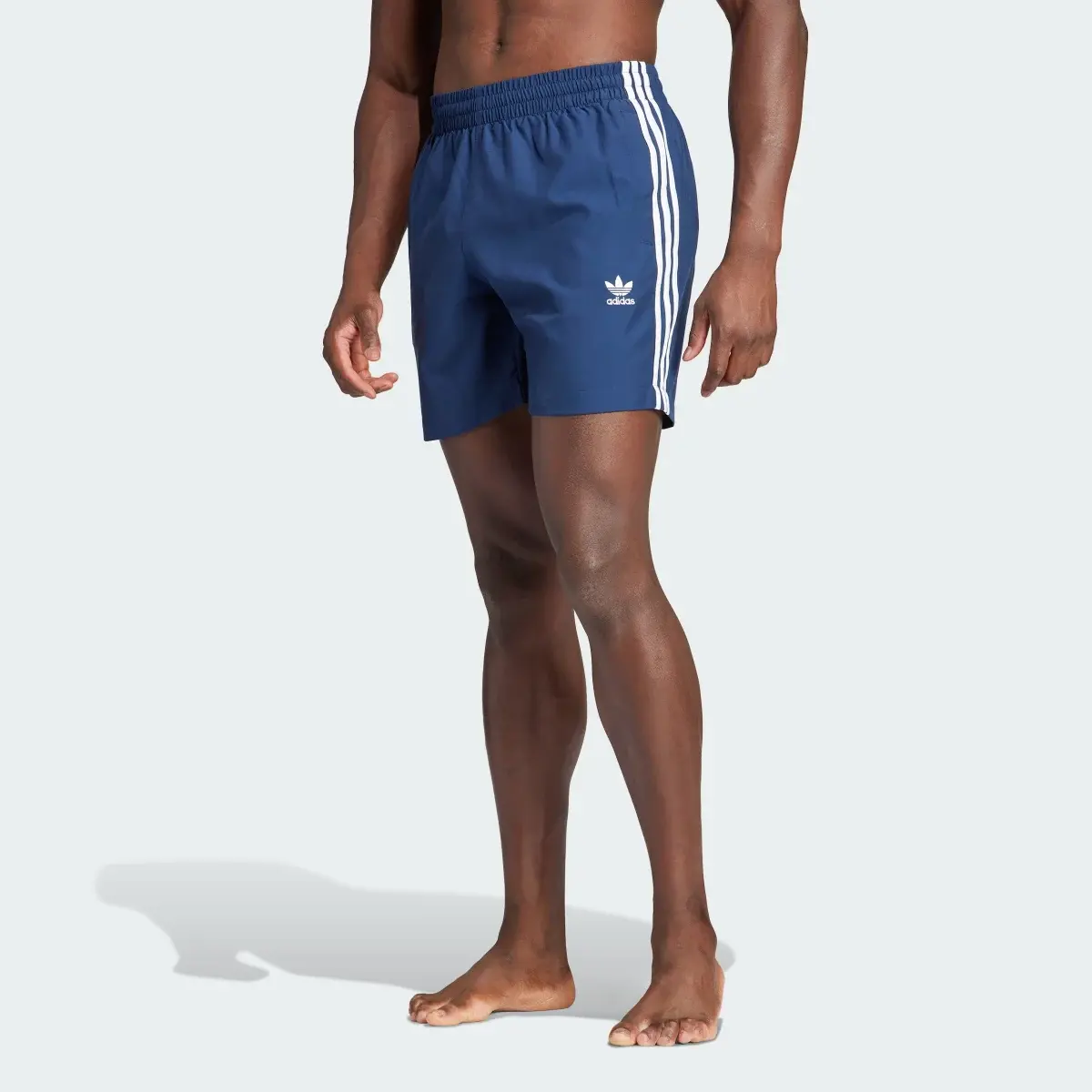 Adidas Originals Adicolor 3-Stripes Swim Shorts. 1