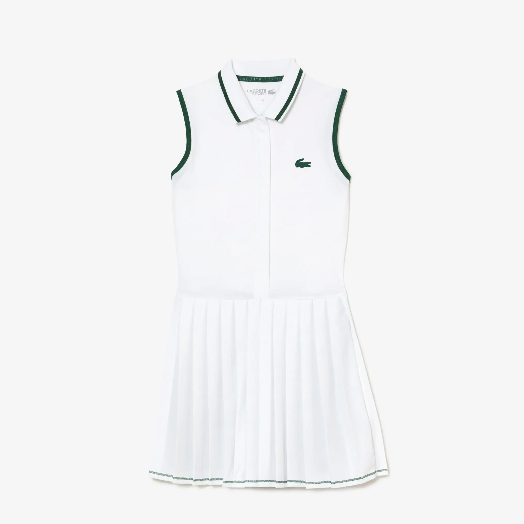 Lacoste Vestito da tennis da donna plissettato con shorts integrati Lacoste SPORT. 2
