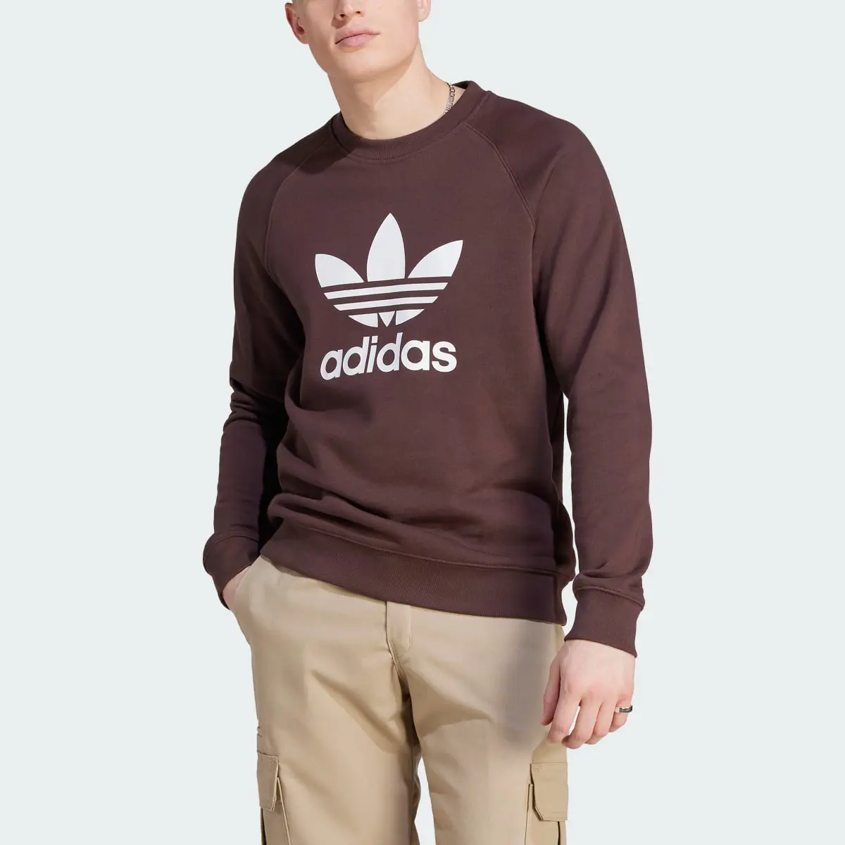 Adidas Adicolor Classics Trefoil Crewneck Sweatshirt. 1