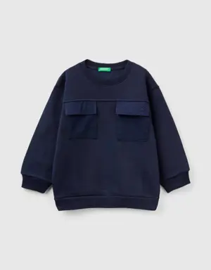 warm sweatshirt with pockets