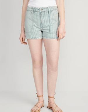High-Waisted OG Straight Utility Shorts for Women -- 3-inch inseam multi