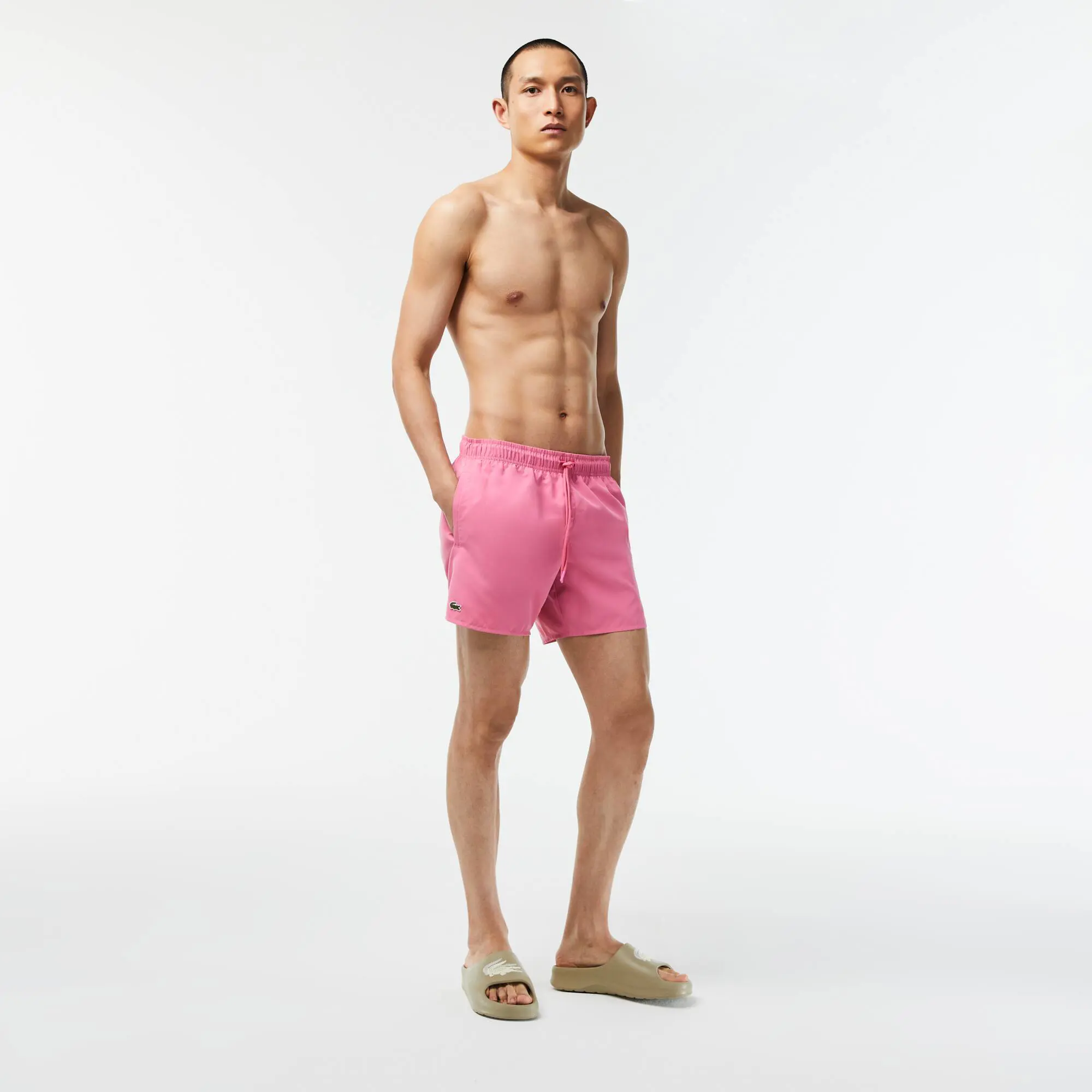 Lacoste Men's Light Quick-Dry Swim Shorts. 1