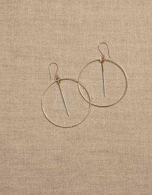 Lina Dangling Hoop Earrings &#124 Aureus + Argent multi