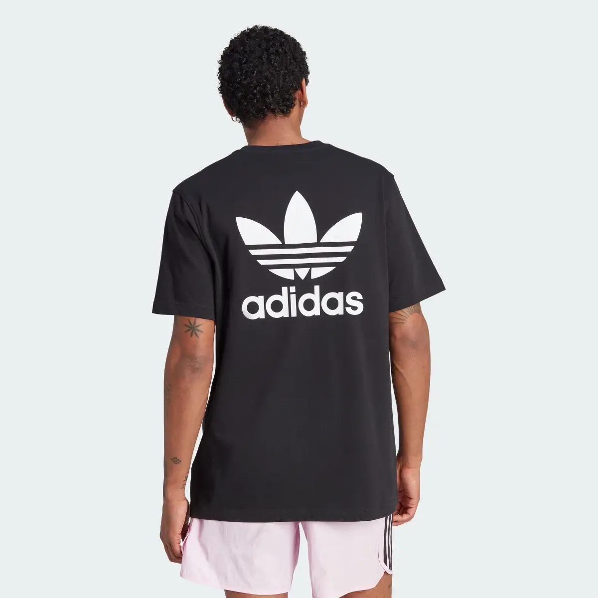 Adidas T-shirt boxy logo Trèfle avant et arrière Adicolor Classics. 3