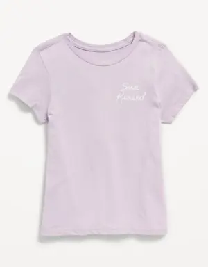 Short-Sleeve Graphic T-Shirt for Girls purple