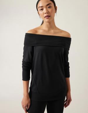 Athleta Studio Barre Sweatshirt black