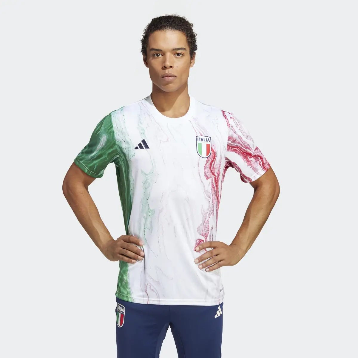 Adidas Italy Pre-Match Jersey. 2