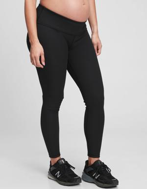 Maternity GapFit Under Belly Rib Blackout 7/8 Leggings black