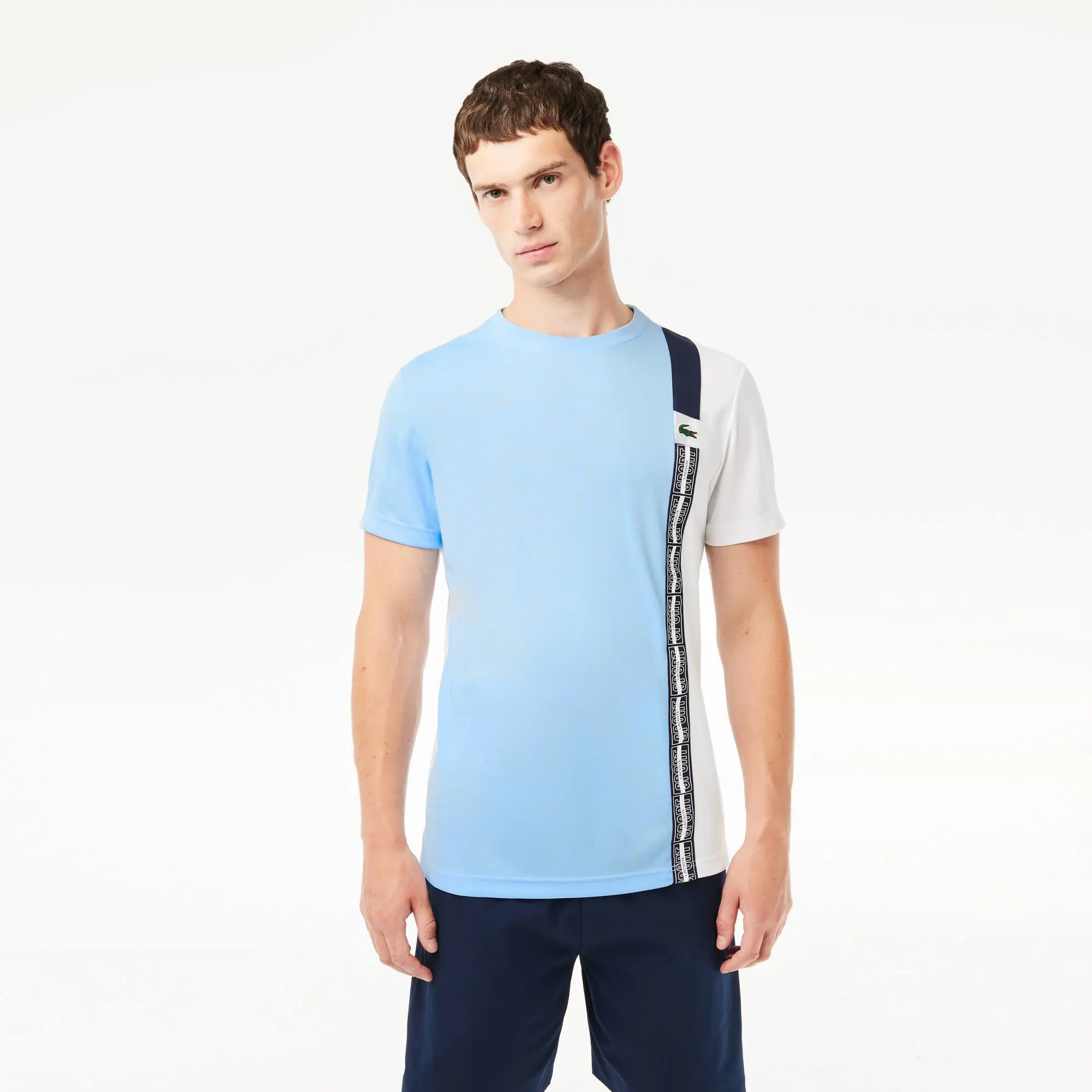 Lacoste T-shirt de ténis em tecido reciclado regular fit. 1