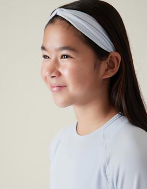 Athleta Girl Ready or Knot Headband blue