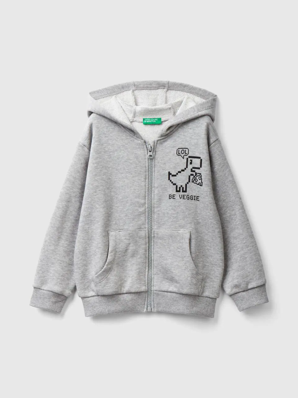 Benetton regular fit hoodie. 1