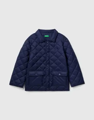 quilted "rain defender" jacket