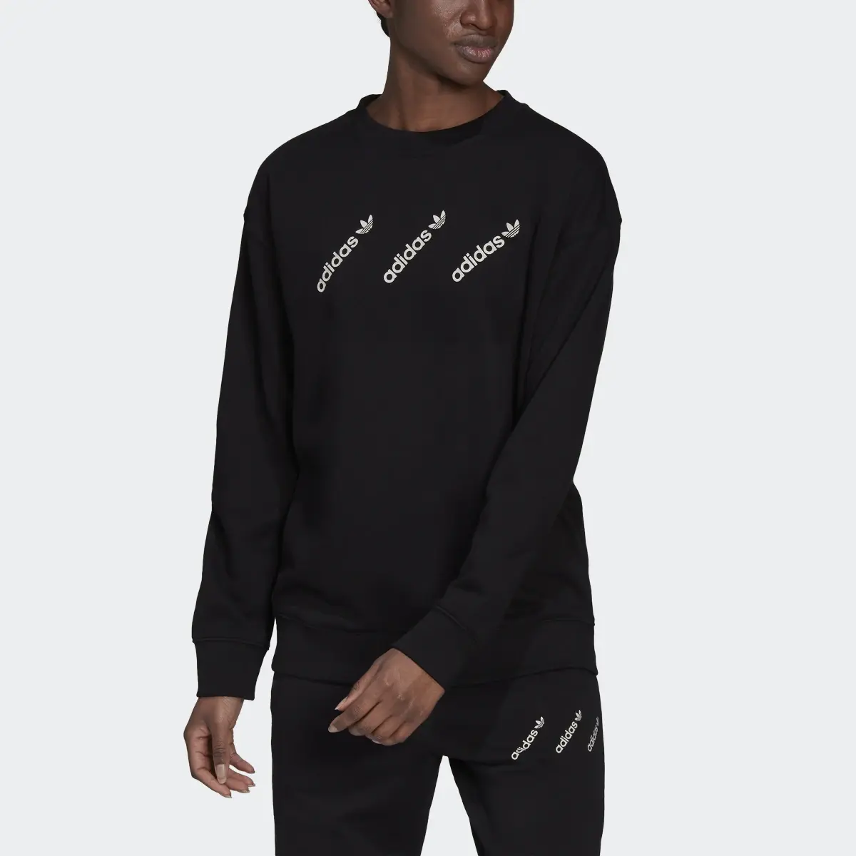 Adidas Crew Sweatshirt. 1