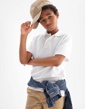 Kids Uniform Polo Shirt white