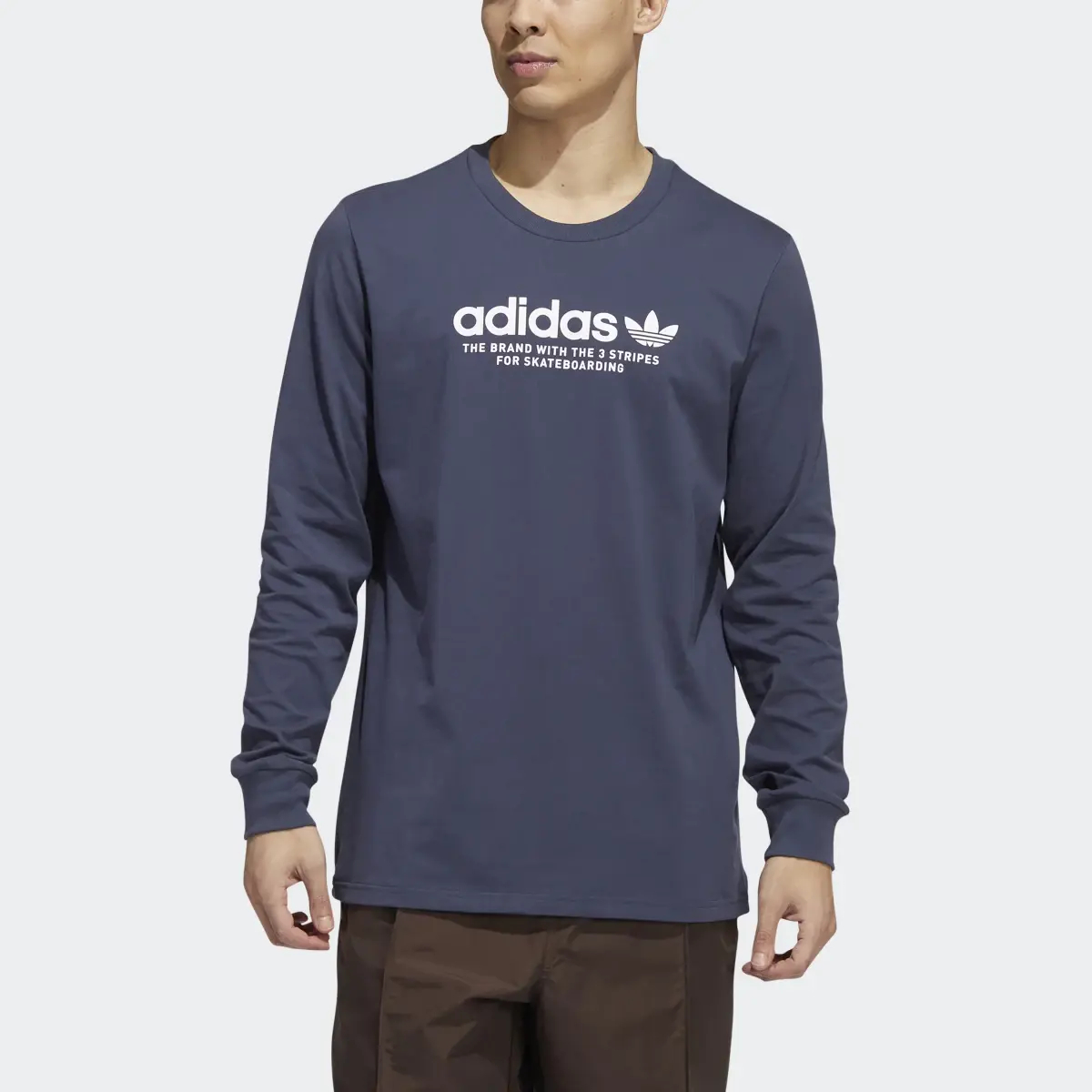 Adidas T-shirt à manches longues et logo Skateboarding 4.0 (Non genré). 1