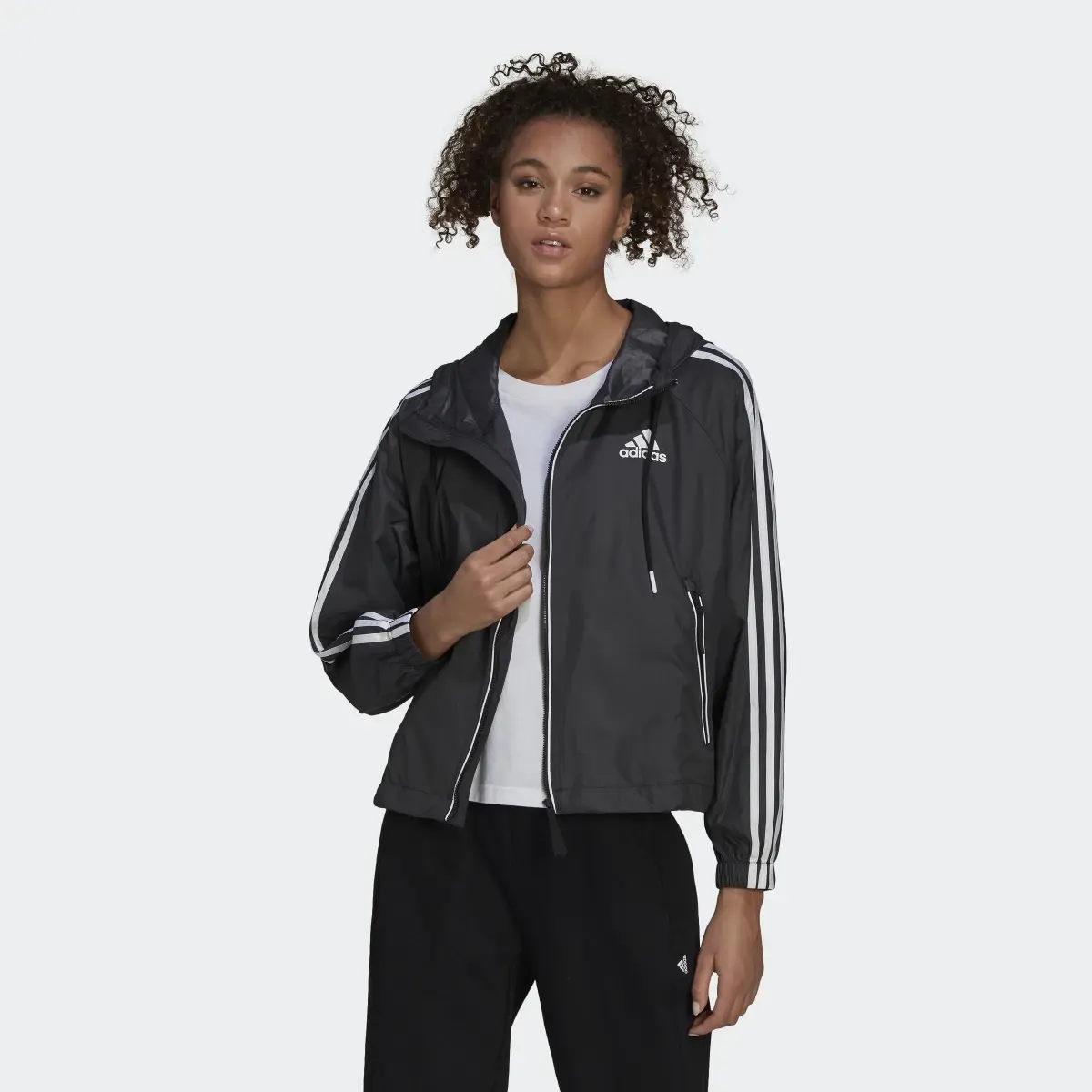 Adidas BSC 3-Stripes Wind Jacket. 2