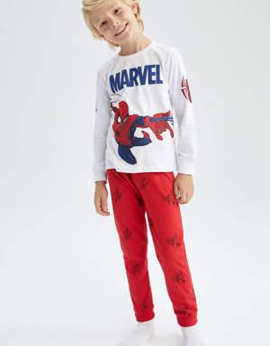 Erkek Çocuk Spiderman Uzun Kollu Pijama Takım