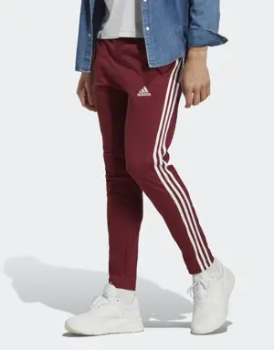 Adidas Pants Essentials 3 Franjas Tejido Jersey Dobladillo Abierto