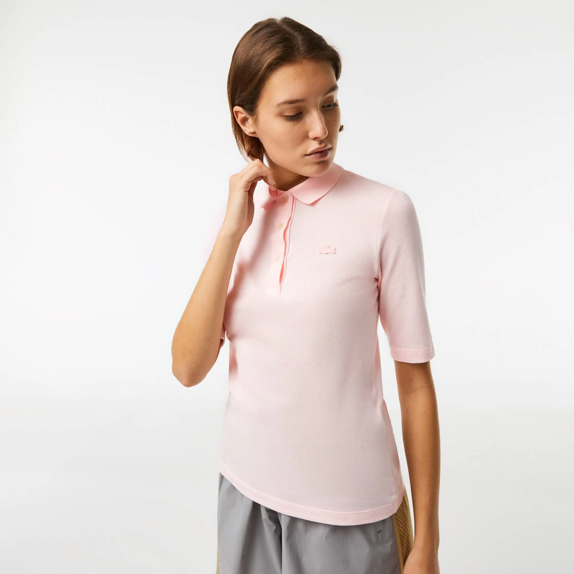 Lacoste Polo Lacoste slim fit à manches trois-quarts en coton souple. 1