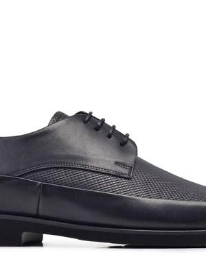 Siyah Günlük Bağcıklı Erkek Ayakkabı -12466-