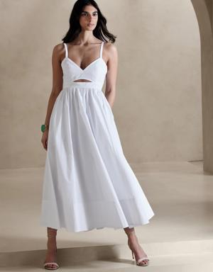 Banana Republic Isa Cotton Dress white