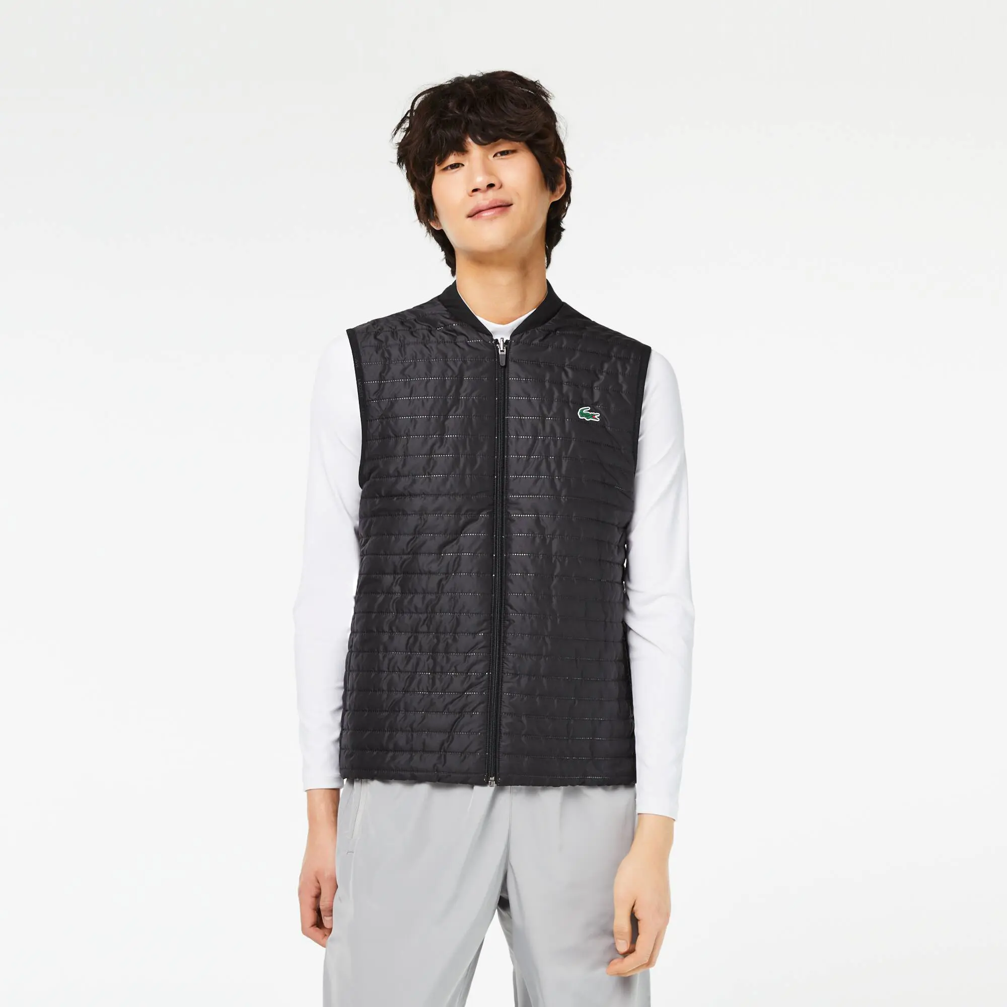 Lacoste Men's Lacoste SPORT Padded And Reversible Vest Jacket. 1