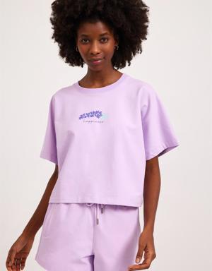 Lavender Kadın T-Shirt Lila