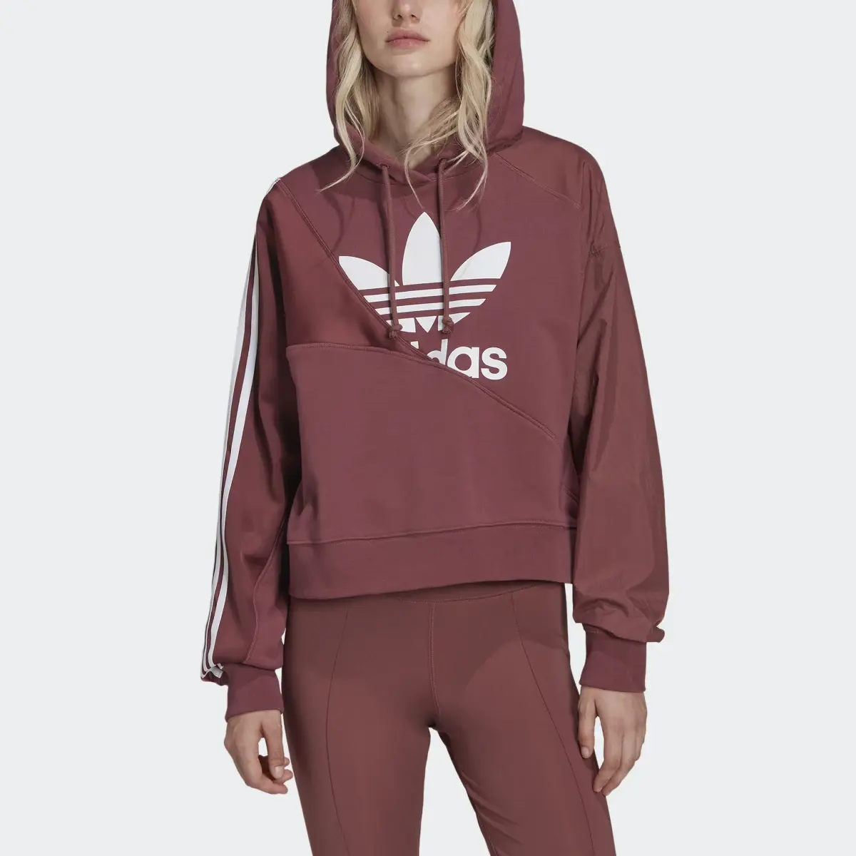 Adidas Adicolor Split Trefoil Hoodie. 1