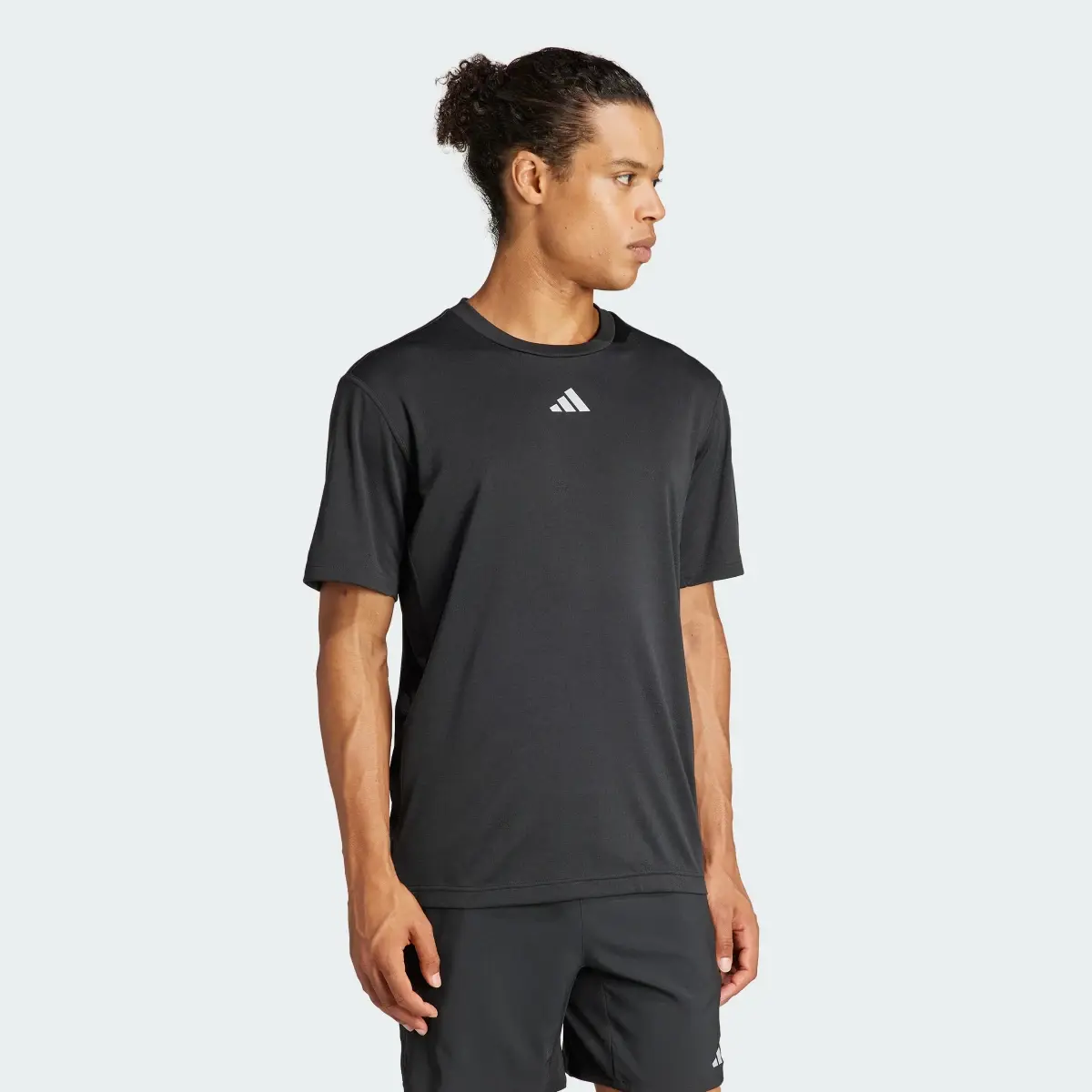 Adidas HIIT Workout 3-Stripes Tee. 2