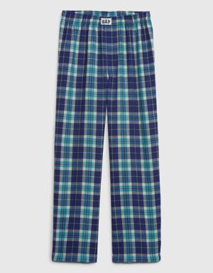 Kids 100% Recycled Flannel PJ Pants multi