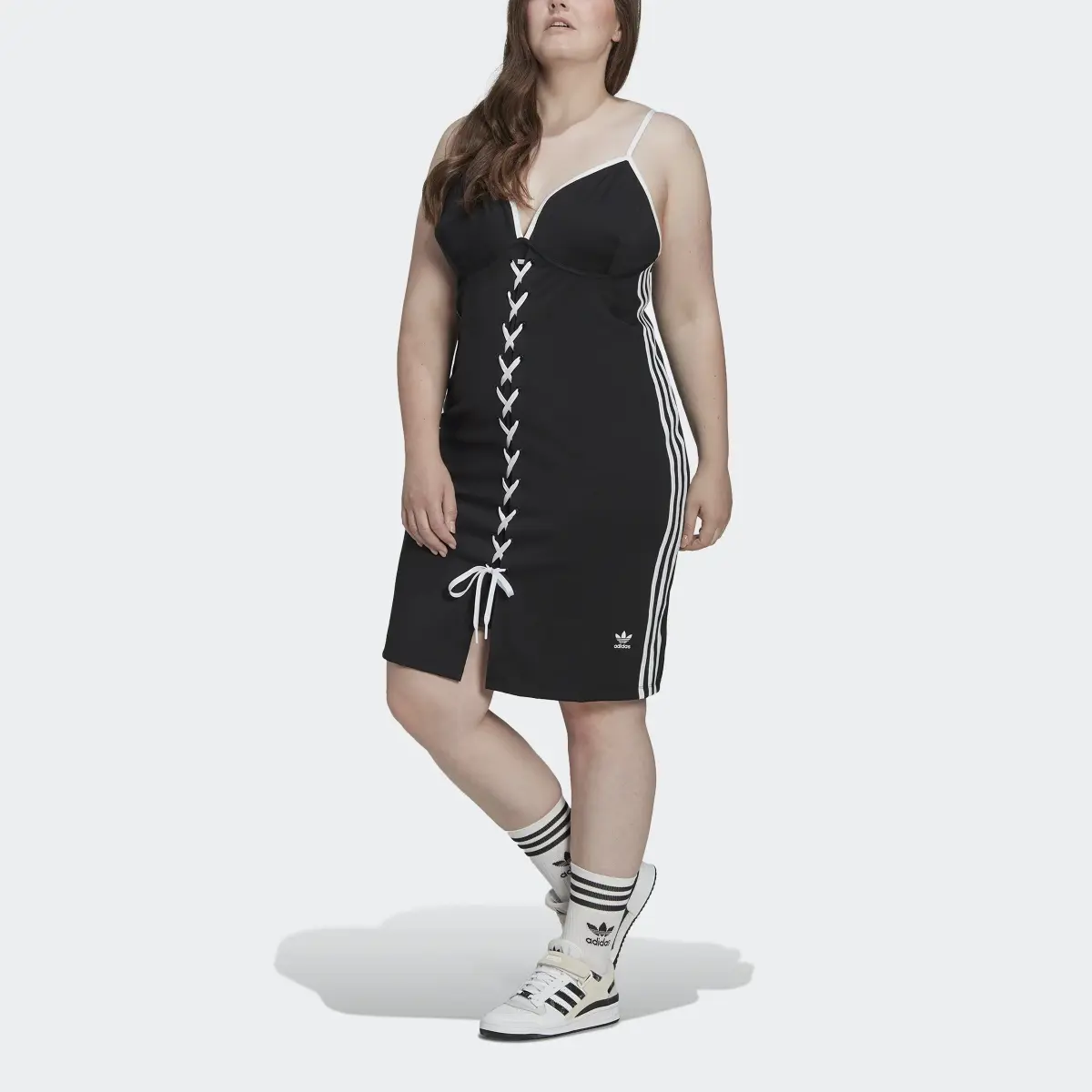 Adidas Always Original Laced Strap Dress (Plus Size). 1