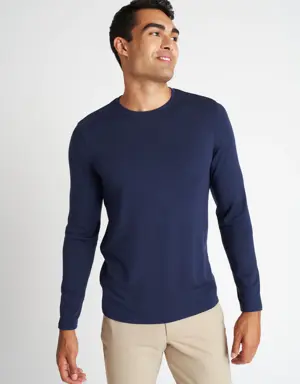 Upgraded Brushed Long Sleeve Crewneck Tee