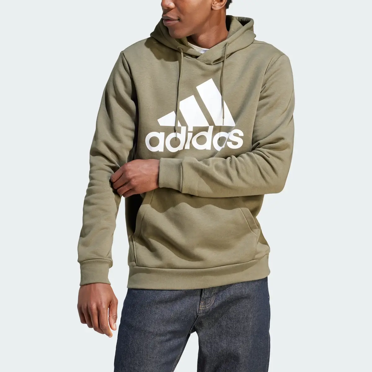 Adidas Felpa con cappuccio Essentials Fleece Big Logo. 1