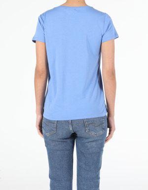 Blue Woman Short Sleeve Tshirt