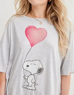 American Eagle Snoopy® Sleep Happens Night Tee. 1