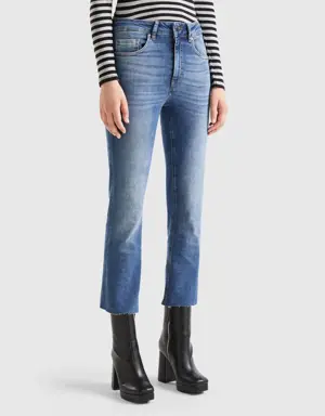 cropped five-pocket jeans