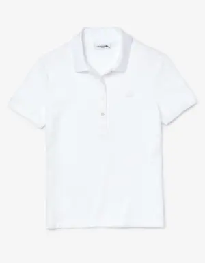 Lacoste Women's Slim Fit Stretch Cotton Piqué Polo. 2 Lacoste Women's Slim Fit Stretch Cotton Piqué Polo. 2