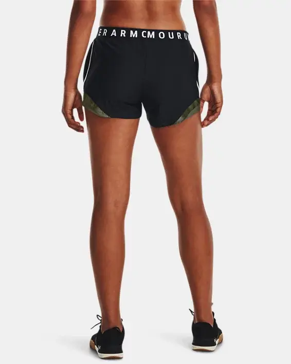 Under Armour Women's UA Play Up 3.0 Tri Color Shorts. 2
