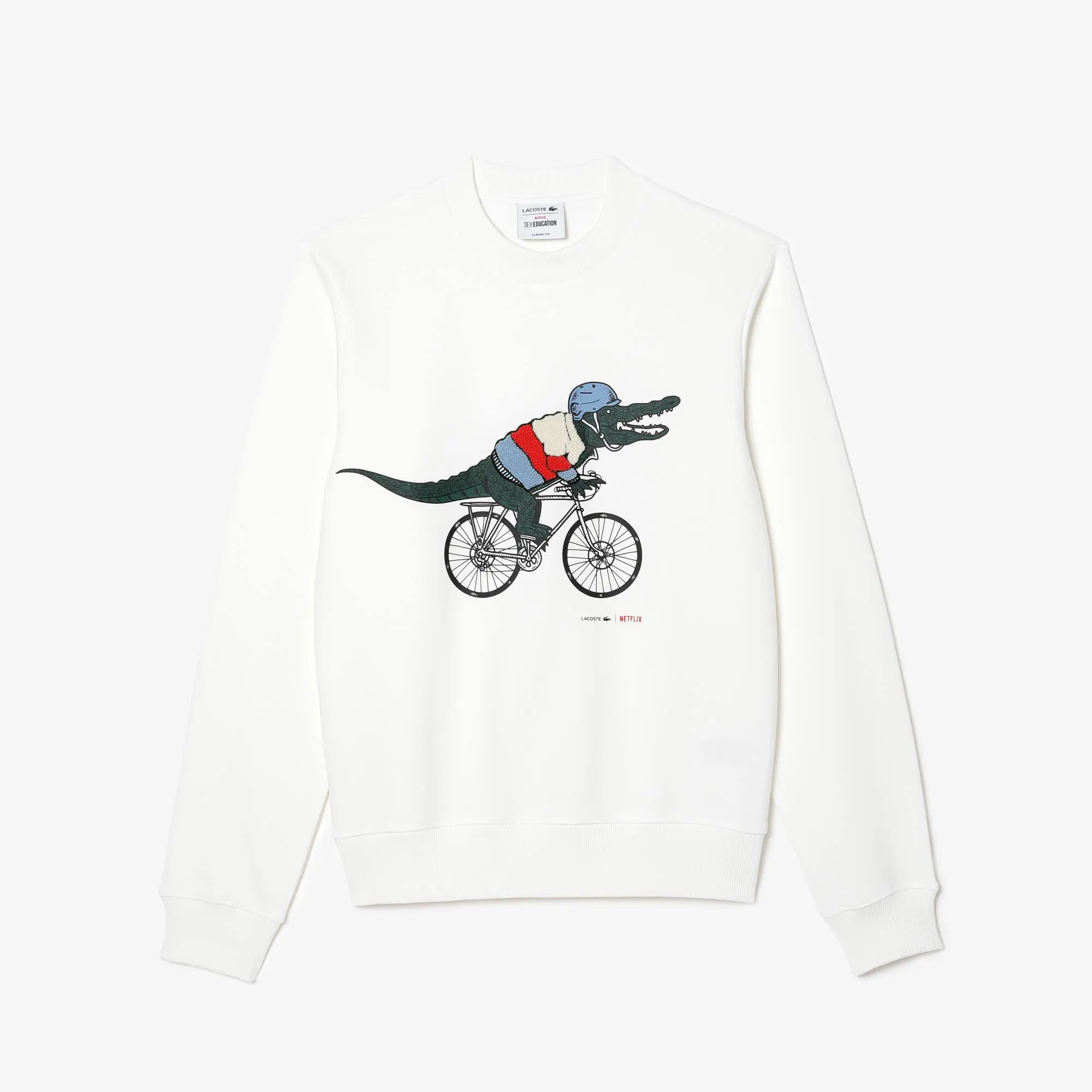 Lacoste Sudadera de hombre Lacoste × Netflix en felpa de algodón ecológico con estampado. 2 Lacoste Sudadera de hombre Lacoste × Netflix en felpa de algodón ecológico con estampado. 2