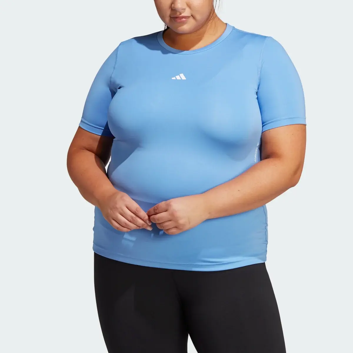 Adidas T-shirt de training à manches courtes Techfit (Grandes tailles). 1