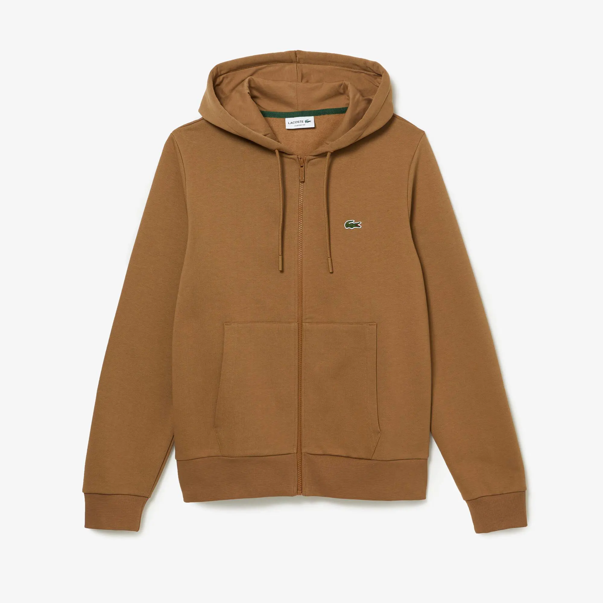 Lacoste Men's Kangaroo Pocket Zip-Up Fleece Hoodie. 2 Lacoste Men's Kangaroo Pocket Zip-Up Fleece Hoodie. 2