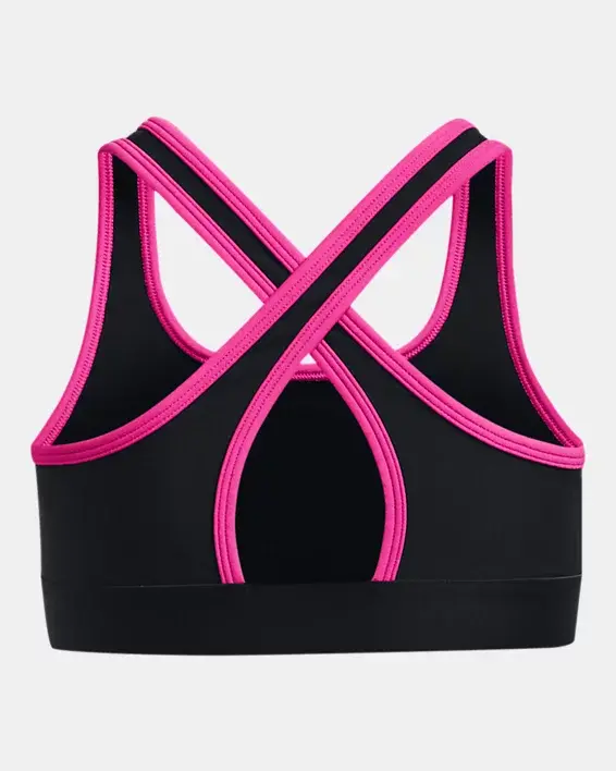 Under Armour Girls' UA Crossback Graphic Sports Bra. 2