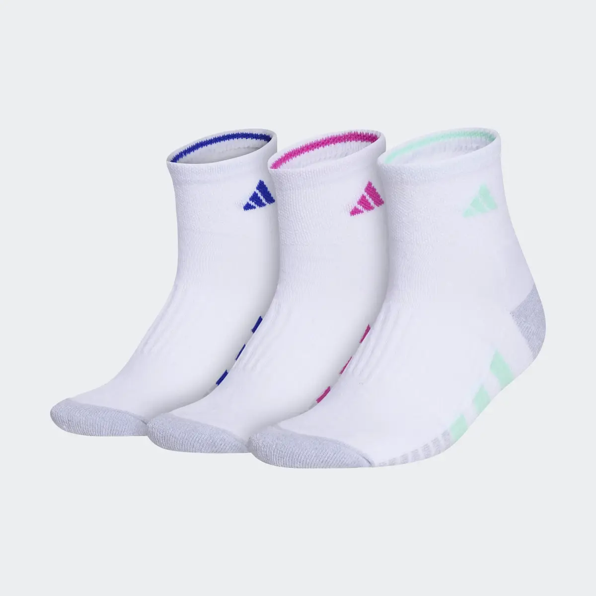 Adidas Cushioned Quarter Socks 3 Pairs. 2