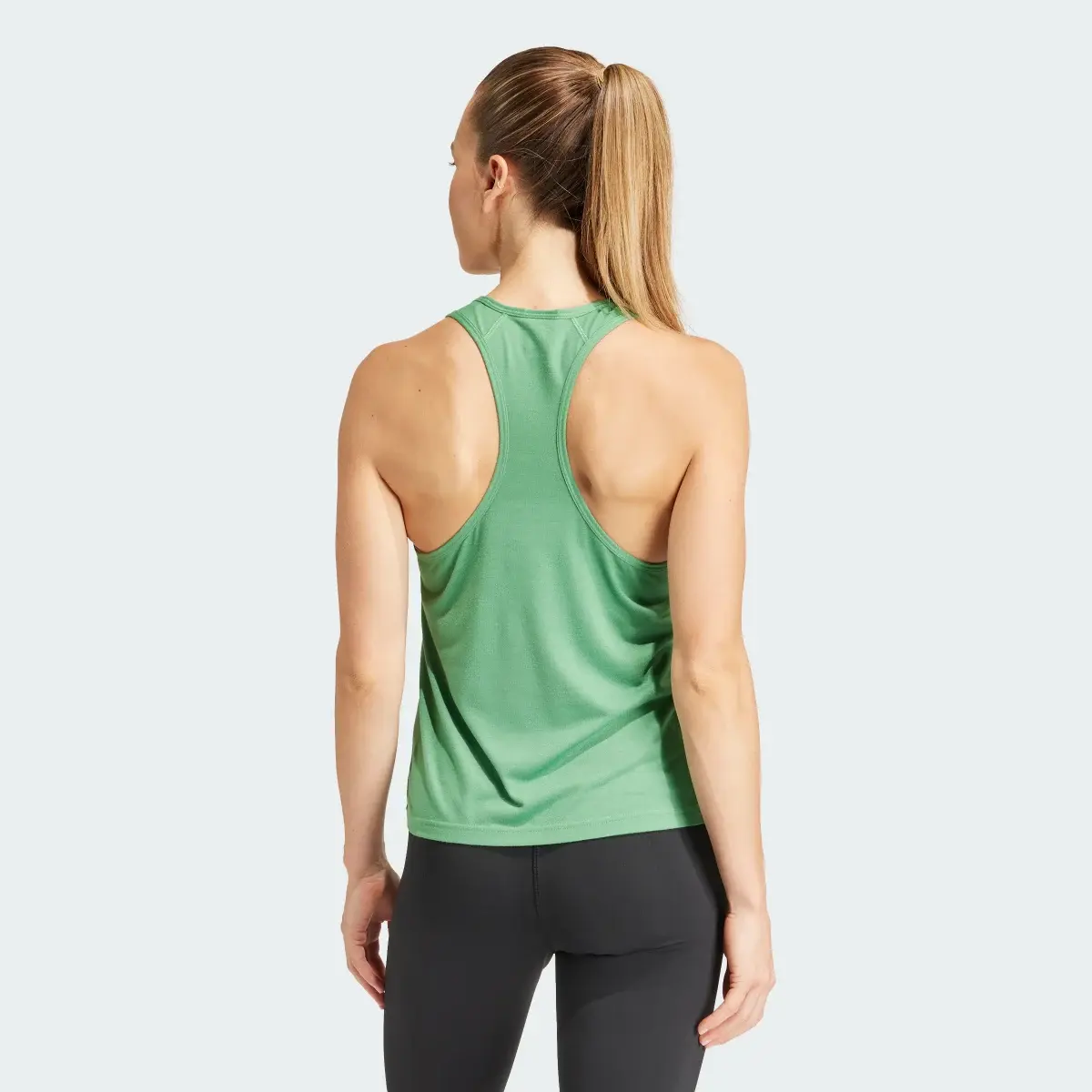 Adidas Train Essentials Minimal Branding Racerback Tank Top. 3