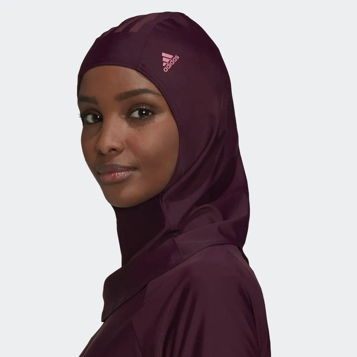 Adidas 3-Stripes Swim Hijab. 2